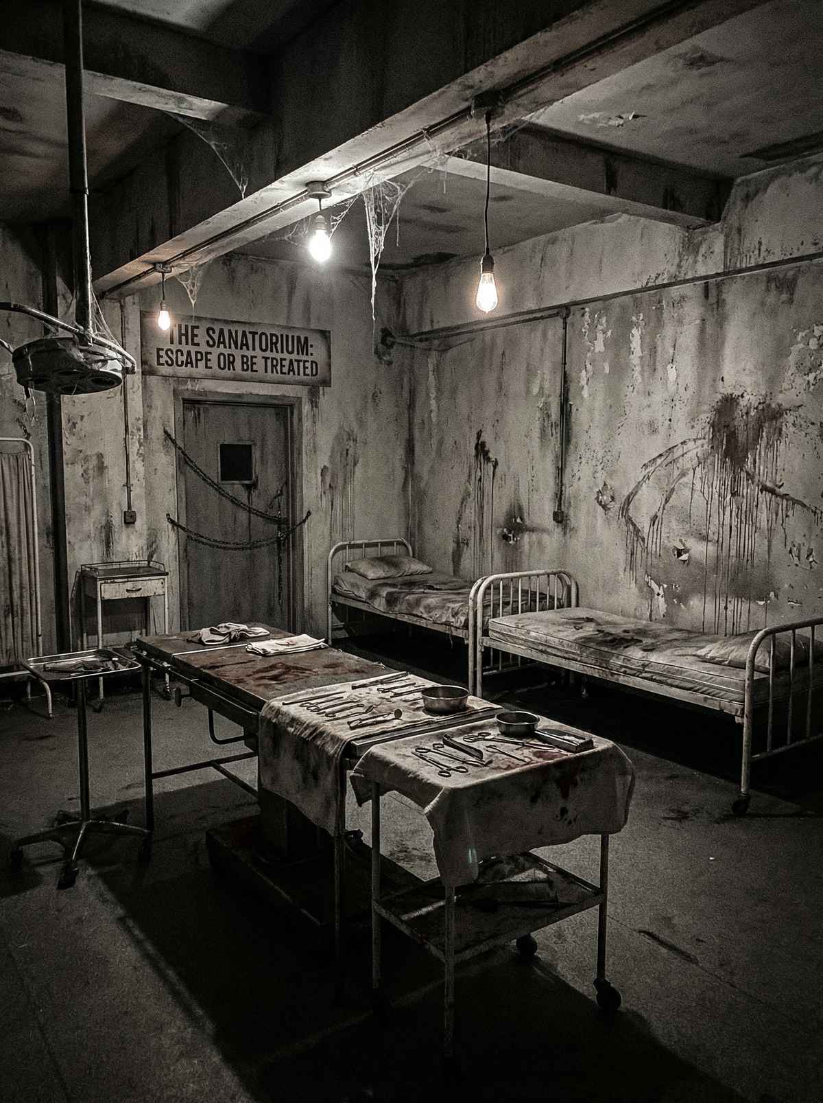 废弃医院的手术室场景 - 壹号娱乐 密室逃脱